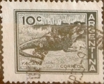 Stamps Argentina -  Intercambio 0,20 usd  10 cent. 1959