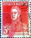 Stamps Argentina -  Intercambio 0,25 usd 5 cent. 1923