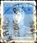 Stamps Argentina -  Intercambio 0,25 usd 20 cent. 1923