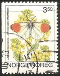 Sellos del Mundo : Europa : Noruega : Anthocharis cardamines