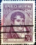 Stamps Argentina -  Intercambio 0,20 usd 1/2 cent. 1935