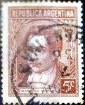 Stamps Argentina -  Intercambio 0,20 usd 5 cent. 1935