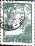 Stamps Argentina -  Intercambio 0,20 usd 5 pesos 1955