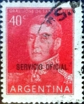 Sellos de America - Argentina -  Intercambio 0,20 usd 40 cent. 1955