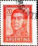 Stamps Argentina -  Intercambio 0,20 usd 20 pesos 1967