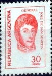 Stamps Argentina -  Intercambio 0,20 usd 30 pesos 1977