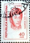 Stamps Argentina -  Intercambio 0,20 usd 40 pesos 1977