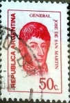 Stamps Argentina -  Intercambio 0,20 usd 50 cent. 1970