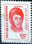 Stamps Argentina -  Intercambio 0,25 usd 100 pesos. 1976