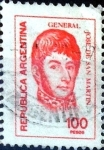 Stamps Argentina -  Intercambio 0,25 usd 100 pesos. 1976