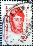 Stamps Argentina -  Intercambio 0,25 usd 100 pesos. 1976