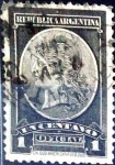Sellos de America - Argentina -  Intercambio 0,20 usd 1 cent. 1901