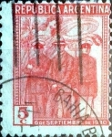 Stamps Argentina -  Intercambio 0,25 usd 5 cent. 1930
