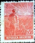 Sellos de America - Argentina -  Intercambio 0,25 usd 5 cent. 1912