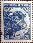Stamps Argentina -  Intercambio 0,20 usd 20 cent. 1951