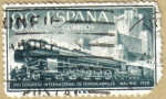 Sellos de Europa - Espaa -  Ferrocarril y Castillo de la Mota