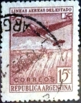 Sellos de America - Argentina -  Intercambio 0,20 usd 15 cent. 1948