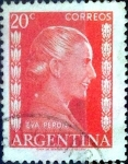 Stamps Argentina -  Intercambio 0,20 usd 20 cent. 1952