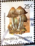 Stamps Argentina -  Intercambio nfxb 0,35 usd 25 cent. 1992