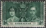 Stamps Europe - Gibraltar -  Coronación de George VI