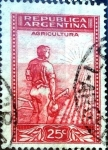 Stamps Argentina -  Intercambio 0,20 usd 25 cent. 1936