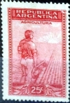 Stamps Argentina -  Intercambio 0,20 usd  25 cent. 1936