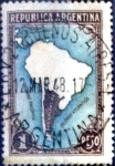 Stamps Argentina -  Intercambio 0,30 usd  1 peso. 1937