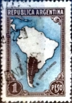 Stamps Argentina -  Intercambio 0,30 usd  1 peso. 1937