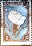 Sellos de America - Argentina -  Intercambio 0,30 usd  1 peso. 1937