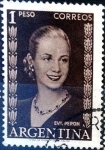 Stamps Argentina -  Intercambio 0,20 usd  1 peso 1952