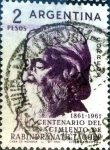 Sellos de America - Argentina -  Intercambio 0,20 usd  2 pesos. 1961