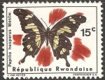 Sellos del Mundo : Africa : Rwanda : papilio hesperus 