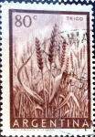 Stamps Argentina -  Intercambio 0,20 usd  80 cent. 1954