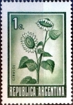 Stamps Argentina -  Intercambio 0,20 usd  1 cent. 1970