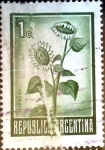Stamps Argentina -  Intercambio 0,20 usd  1 cent. 1970