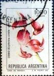 Stamps Argentina -  Intercambio 0,20 usd 1000 pesos. 1982