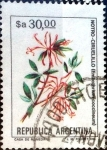 Stamps Argentina -  Intercambio 2,50 usd 30 australes 1983