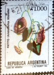 Sellos de America - Argentina -  Intercambio 0,25 usd 1000 australes 1989