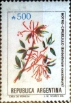 Stamps Argentina -  Intercambio 0,40 usd 500 australes 1989
