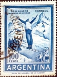 Stamps Argentina -  Intercambio 0,20 usd 100 pesos 1961