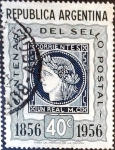 Stamps Argentina -  Intercambio 0,20 usd 40 cent. 1956