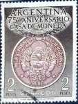 Sellos de America - Argentina -  Intercambio 0,20 usd 2 pesos 1956