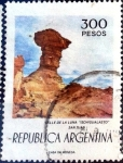 Stamps Argentina -  Intercambio 1,50 usd 300 pesos 1976