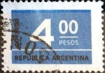 Sellos de America - Argentina -  Intercambio 0,20 usd 4 pesos 1976