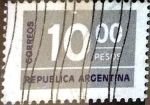 Stamps Argentina -  Intercambio 0,20 usd 10 pesos 1976