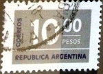 Stamps Argentina -  Intercambio 0,20 usd 10 pesos 1976