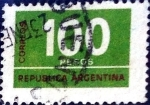 Stamps Argentina -  Intercambio 0,20 usd 100 pesos 1976