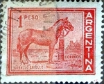 Stamps Argentina -  Intercambio 0,20 usd 1 peso 1959