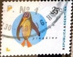 Stamps Argentina -  Intercambio 0,25 usd 25 cent. 1995