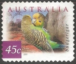 Stamps Australia -  Budgerigar-Periquito